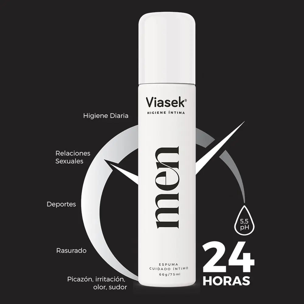 Espuma Men Cuidado Intimo 75ml - Viasek