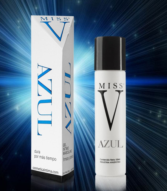 Lubricante vigorizante azul - Miss V - 50 ml - Buttman Sexshop en Tucuman