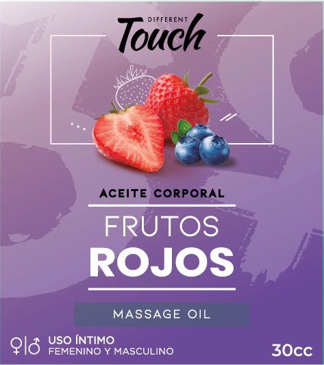 Aceite para Masajes Saborizado Frutos Rojos 30ml - Buttman Sexshop en Tucuman