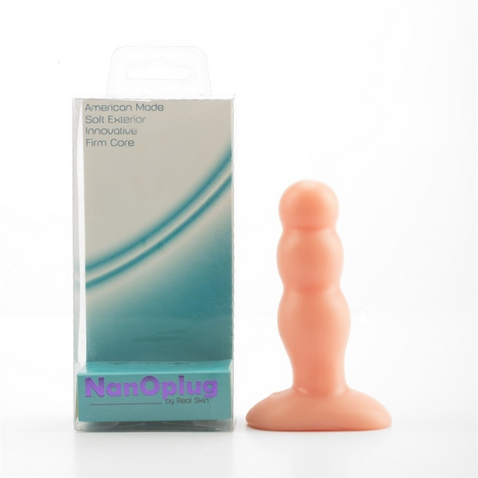 Plug anal - Piel - Nano plug flow - 9cm x 3,5cm x 2,5cm x 2cm - Buttman Sexshop en Tucuman