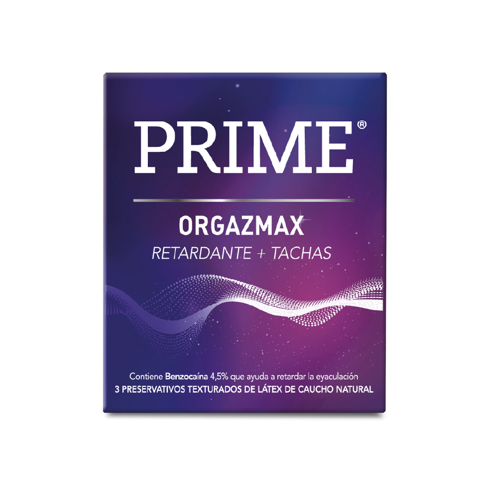 Preservativo Prime Orgazmax x3 Unidades