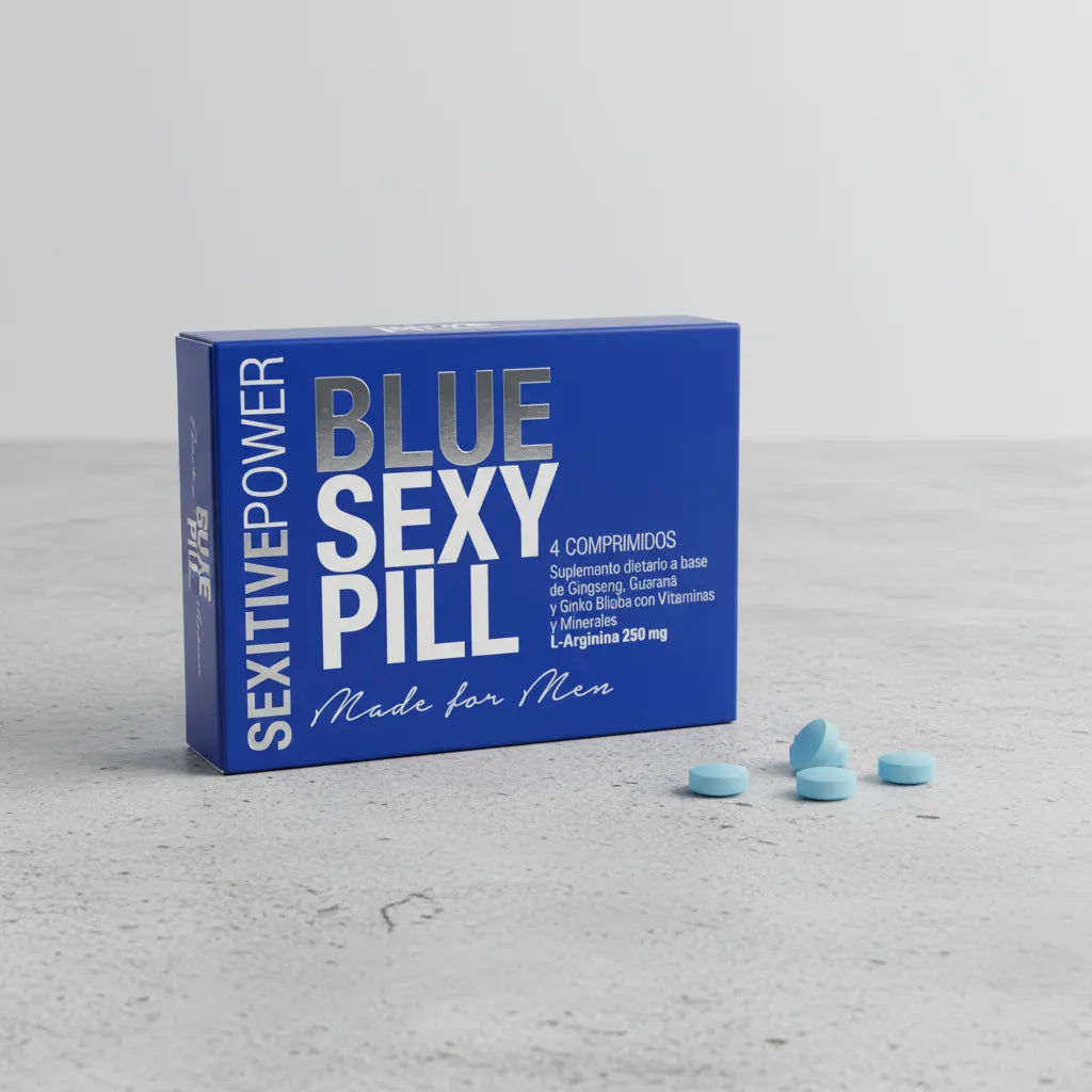 Pastillas Sexy Pill Blue - 4 capsulas