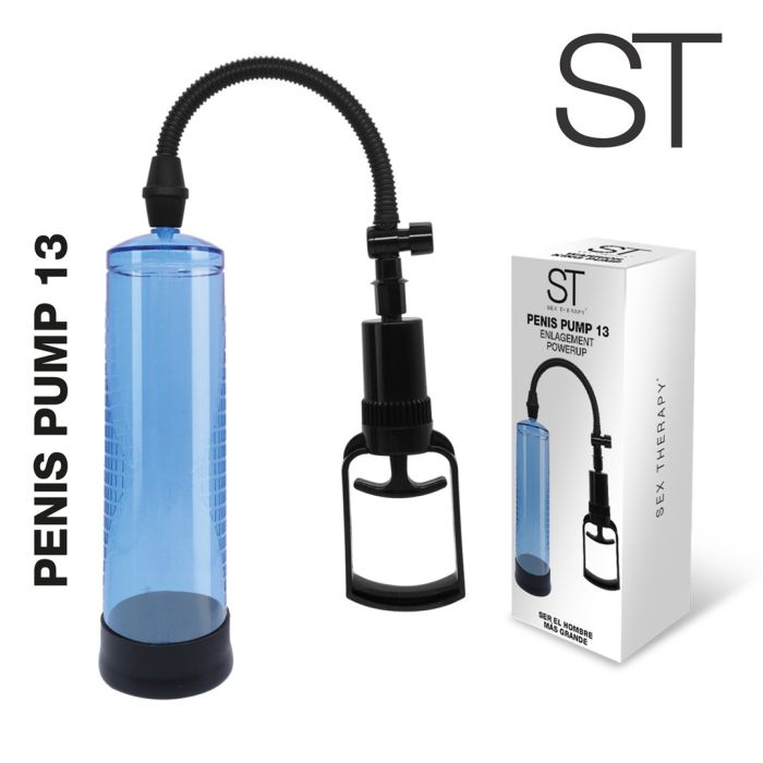 Bomba con manija - Penis Pump 13 - Azul - Buttman Sexshop en Tucuman