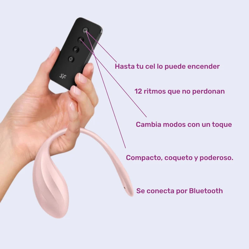 Huevito estimulador con app - RIBBED PETAL