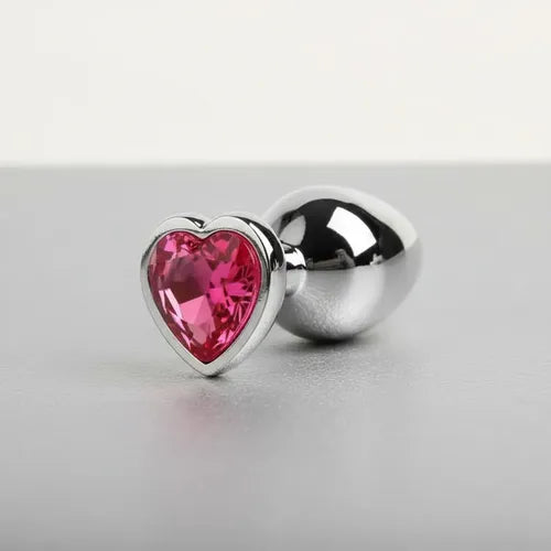 Plug Anal Metalico Forma Corazón - Small