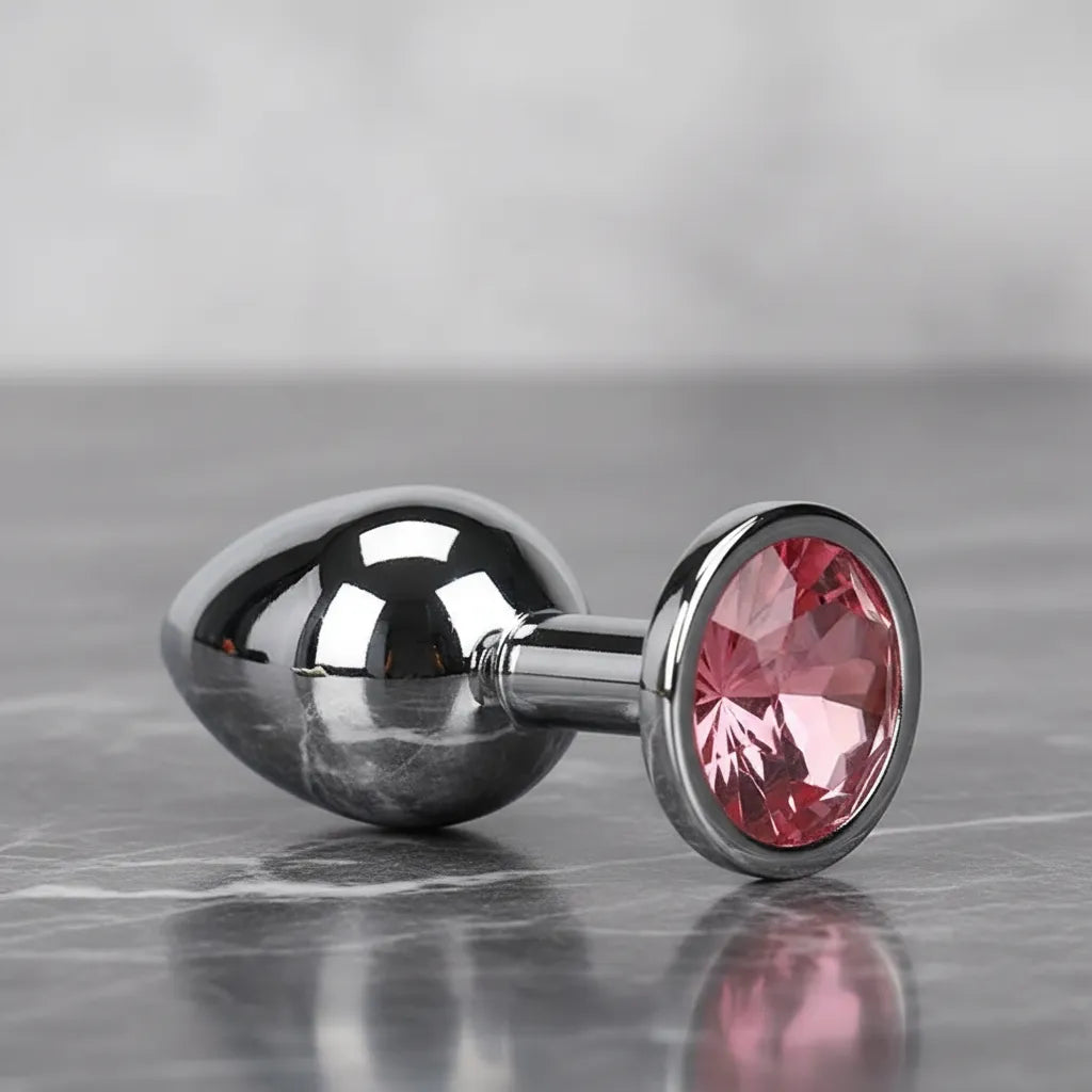 Plug metalico bse redonda rosa - Large ST - Buttman Sexshop en Tucuman