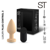 Plug anal siliconado con vibración- LUXURY PLUG CONTROL 3- St Toys