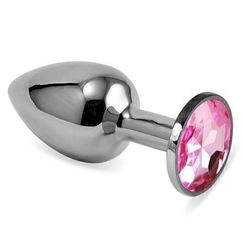 Plug metalico - Small - Base Redonda Rosa