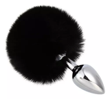 Plug metalico - Small - Pompom Negro