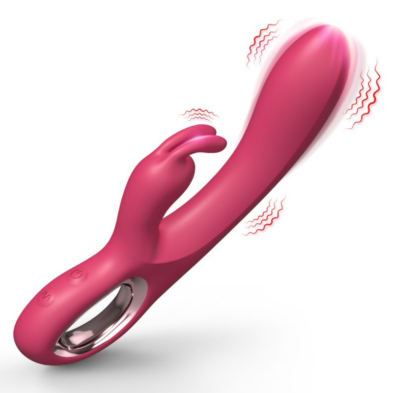 Consolador doble estimulacion - Con vibracion - Recargable - Rabbit Gentleman - Buttman Sexshop en Tucuman