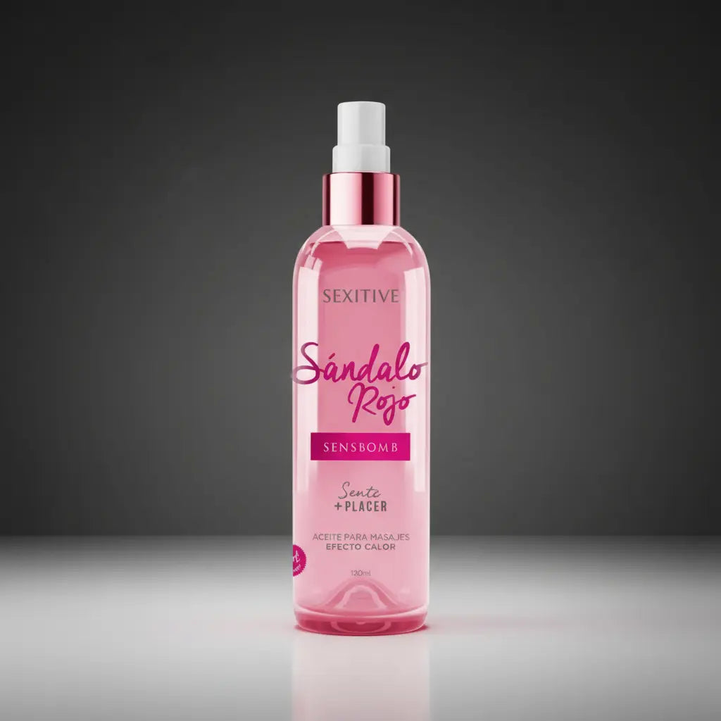 Aceite para masajes con efecto calor - Sandalo Rojo - Sexitive
