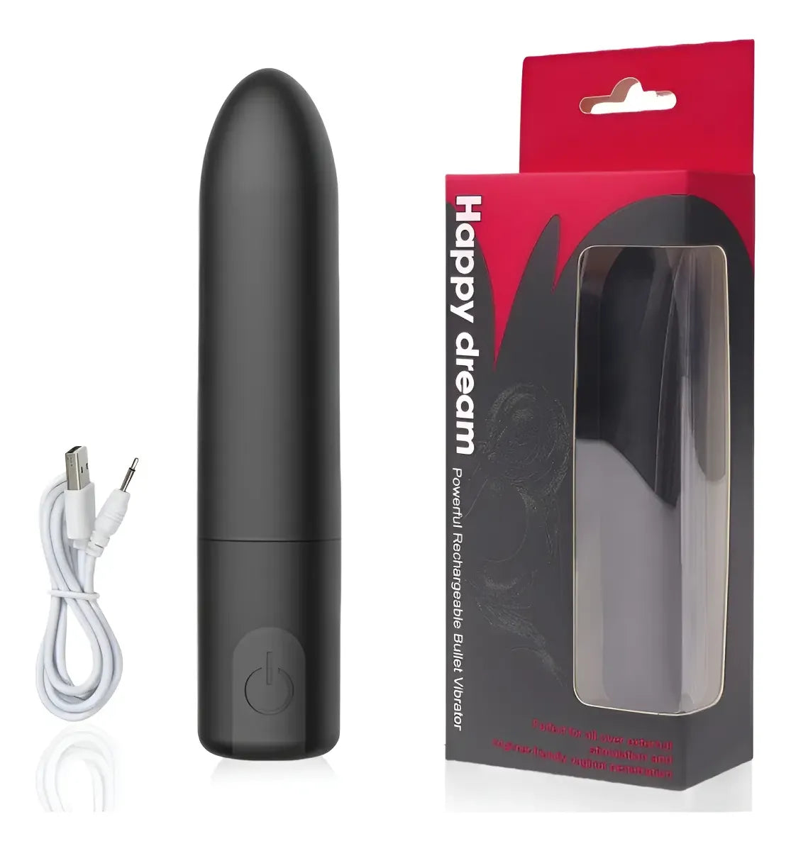 Bala Vibradora Silicona Suave Potente USB - Happy Dream