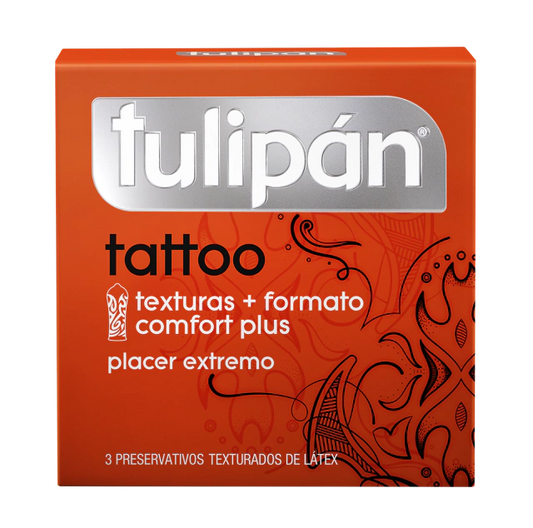 Preservativo Tattoo Tulipan - Buttman Sexshop en Tucuman
