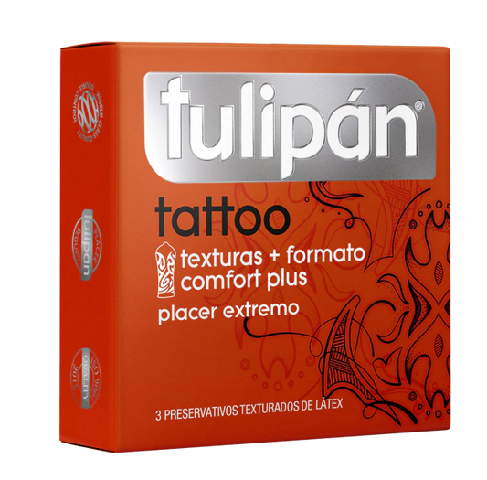 Preservativo Tattoo Tulipan - Buttman Sexshop en Tucuman