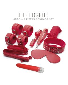 Kit Sado - Vibro + 7 piezas Rojo  - ST Toys