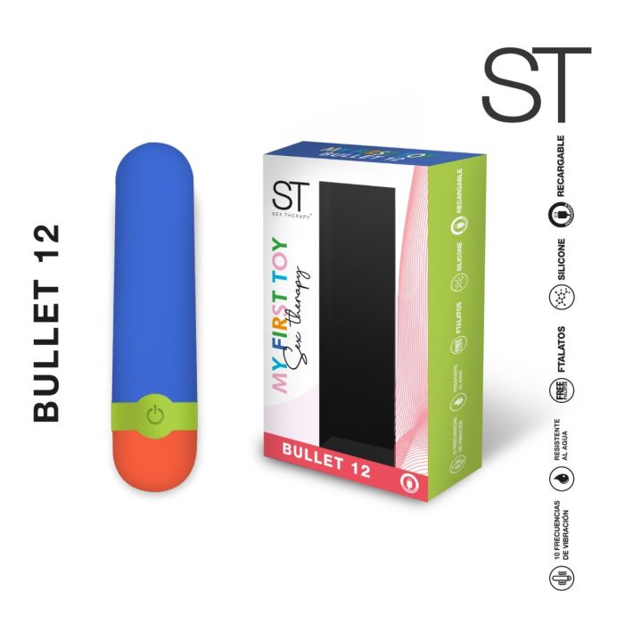 Estimulador Bala Recargable - Bullet12 - Azul