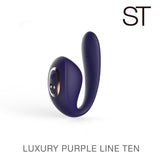 Doble estimulador - Luxury PURPLE LINE TEN
