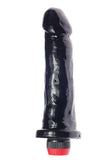 Consolador vibrador super super negro 22 x 5 cm