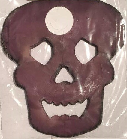 Guirnalda halloween calabera grande blanca