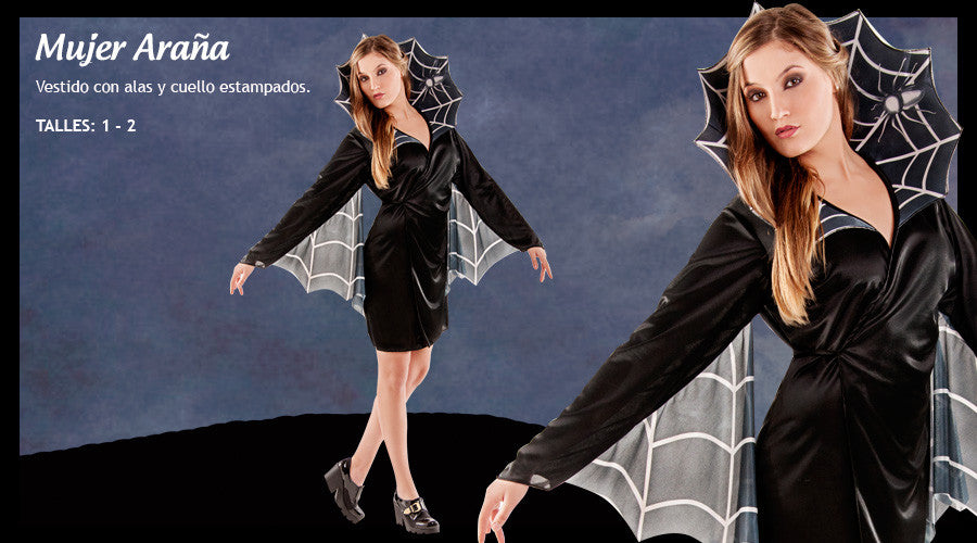 Disfraz de mujer araña - Candela