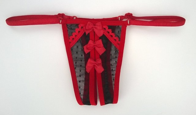 Cola less regulable con moñitos - Varios Colores - Secretos Intimos