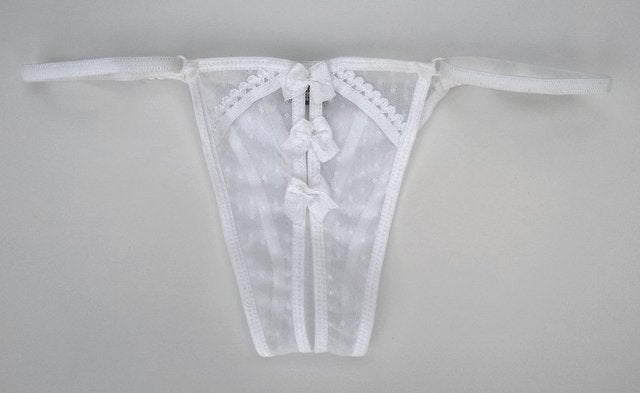 Cola less regulable con moñitos - Varios Colores - Secretos Intimos