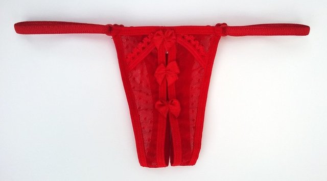 Cola less regulable con moñitos - Varios Colores - Secretos Intimos