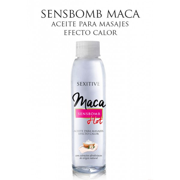 Aceite para masajes con efecto calor - Maca - Sexitive