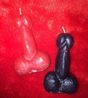 Vela pene mediana chicas por unidad - 7 cm