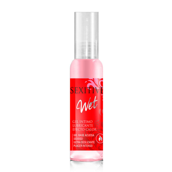 Gel lubricante efecto calor - 75 ml - Wet efecto calor
