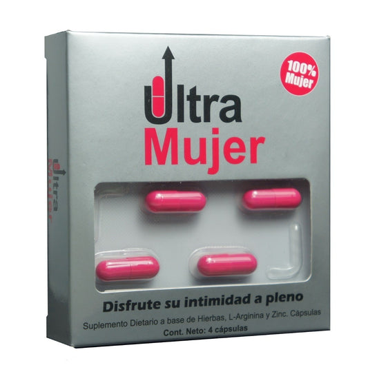 Pastillas Suplemento dietario - Ultra Mujer - 1 Blister x 4 unidades - Buttman Sexshop en Tucuman