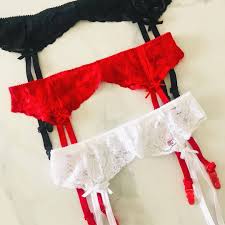 Portaligas de encaje regulable - Rojo - Romanett - Buttman Sexshop en Tucuman