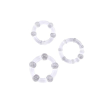 Anillos para pene x 3 unidades - Donuts Cockrings negro- Sex Therapy