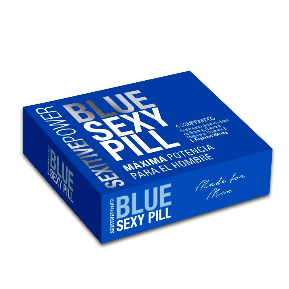 Pastillas Sexy Pill Blue - 4 capsulas