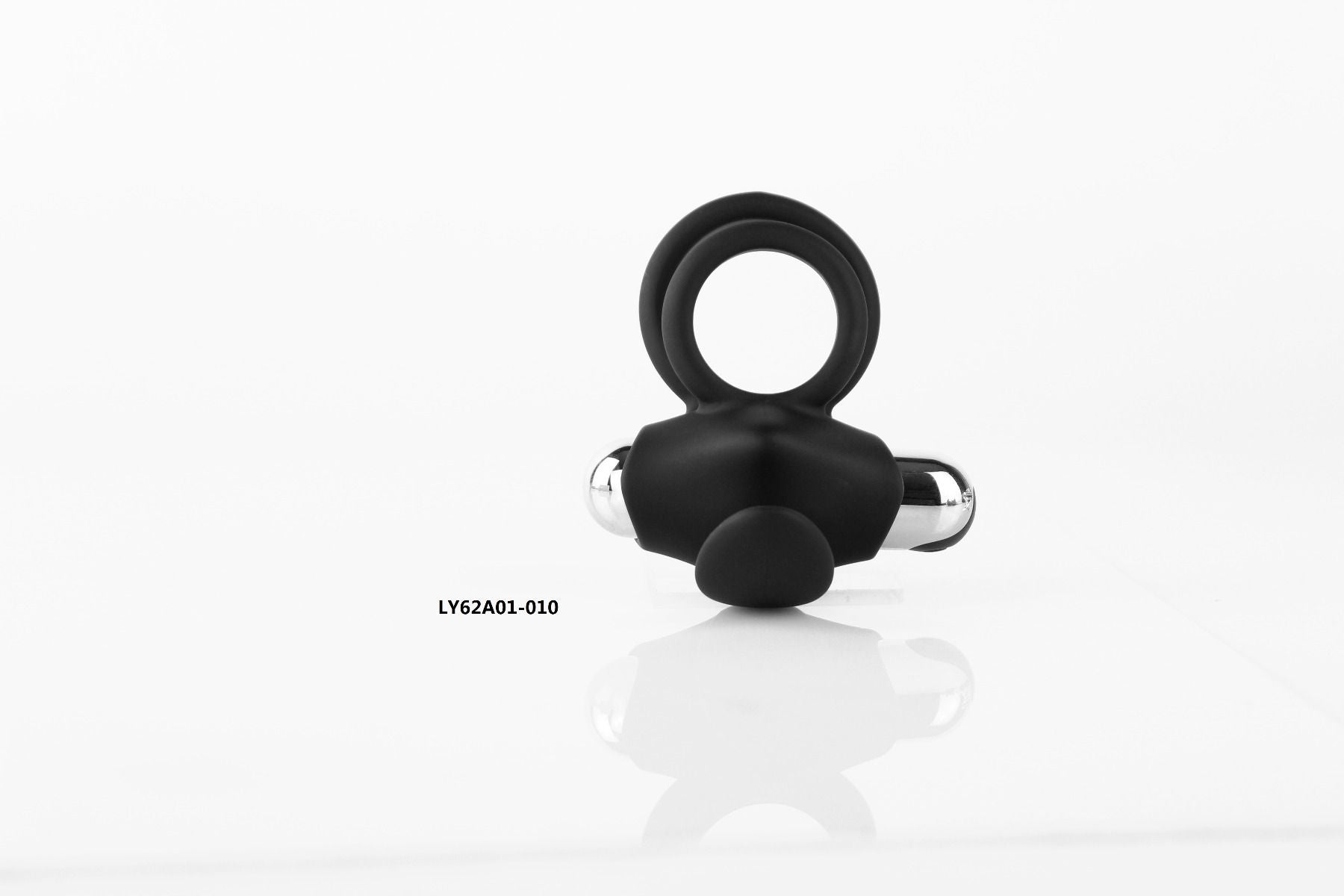 Anillo negro de silicona para pene - Recargable  - ST Toys -