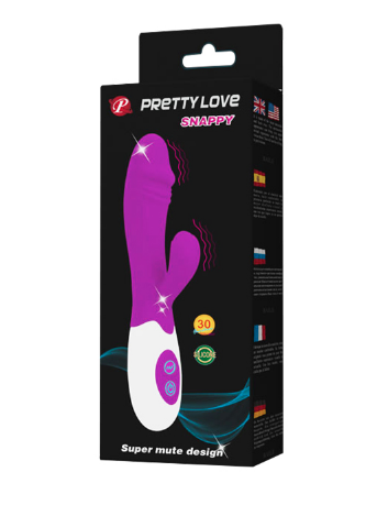 Consolador con doble estimulacion 19 x 3 cm - Snappy - Pretty Love