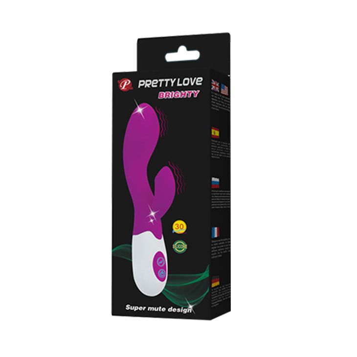 Consolador con doble estimulacion 19,5 x 3 cm - Brighty - Pretty Love
