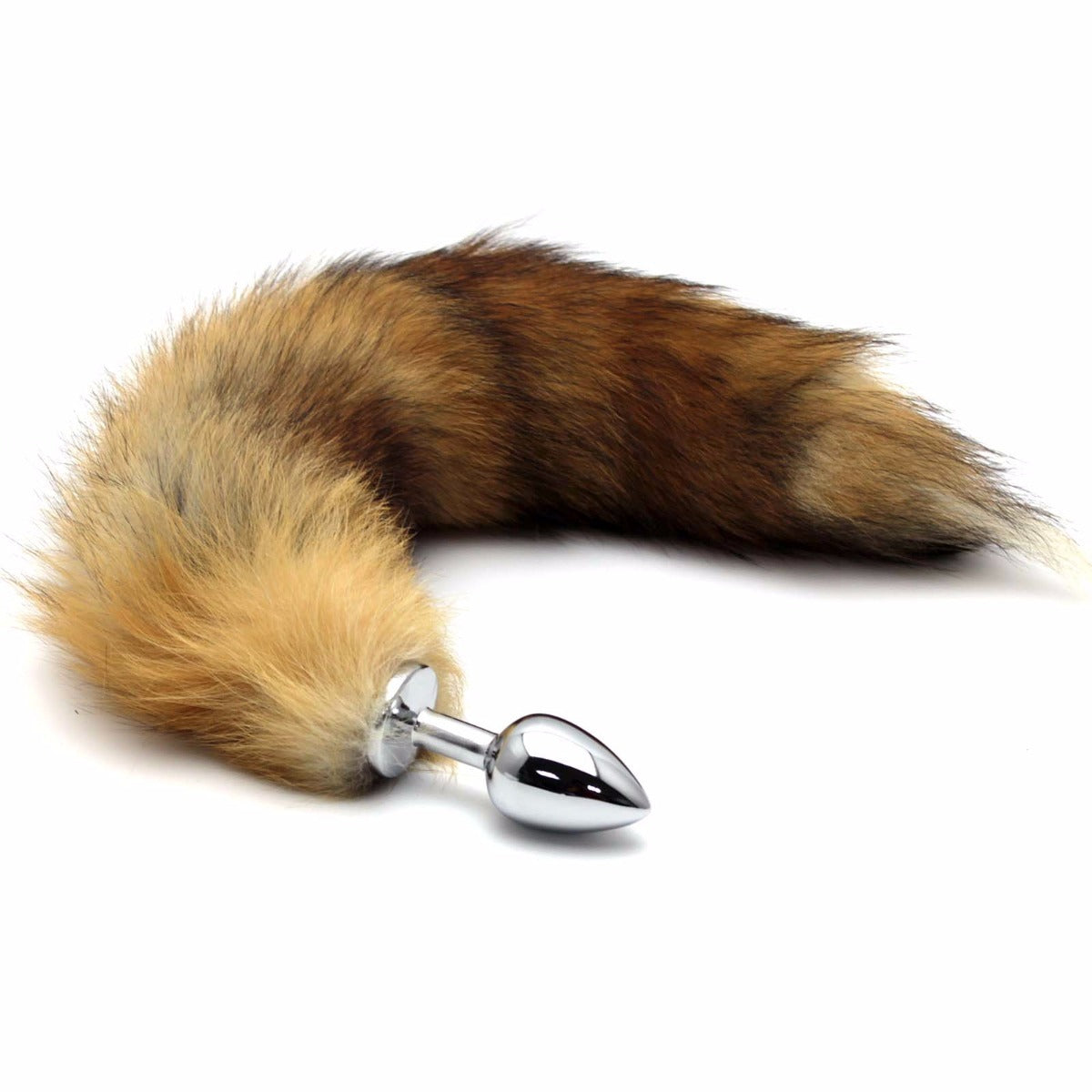 Plug anal metalizado con cola de zorro - ST Toys