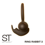 Anillo con vibrador recargable - ST Cock Ring Rabbit 2 - Negro