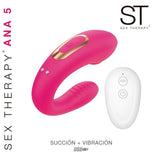 Estimulador para parejas tipo We Vibe con succionador y control remoto - Recargable - ST Toys