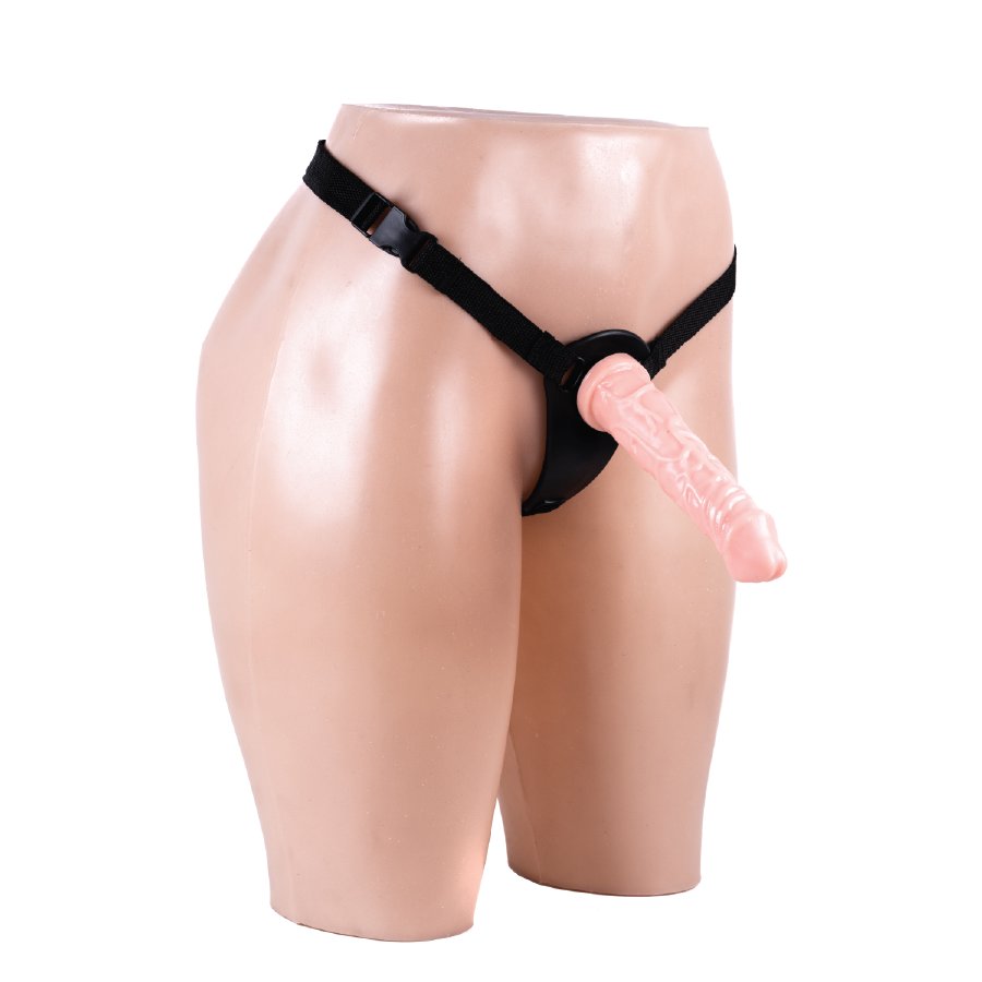 Arnes con consolador americano - 18x3.5 cm