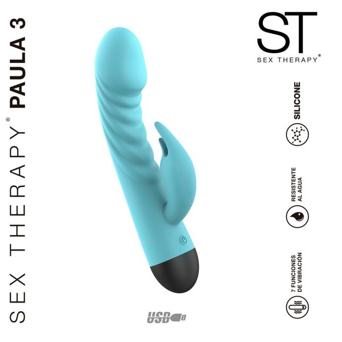 Consolador doble estimulacion recargable - Paula 3 - ST Toys