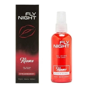 Gel comestible Fly Night Kisses  - Strawberry / Frutilla 100 ml - Buttman Sexshop en Tucuman