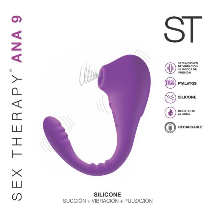 Estimulador tipo We Vibe con succionador - Ana 9 - ST Toys