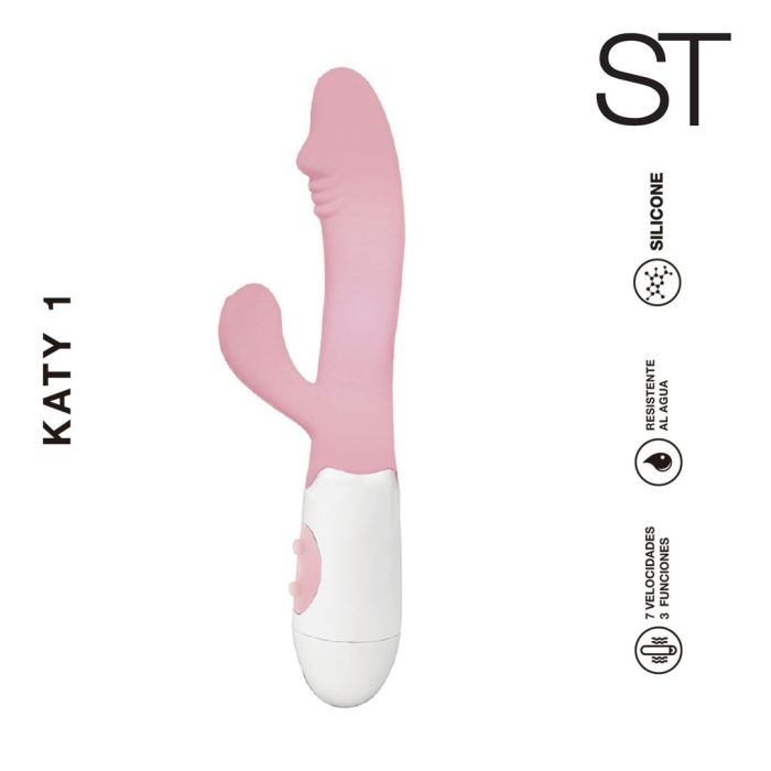 Consolador vibrador doble estimulacion - Katy 1 - ST Toys