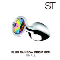 Plug anal gema arcoiris - Small - ST