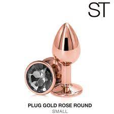 Plug anal metalizado small - ROSE - ST Toys - Buttman Sexshop en Tucuman