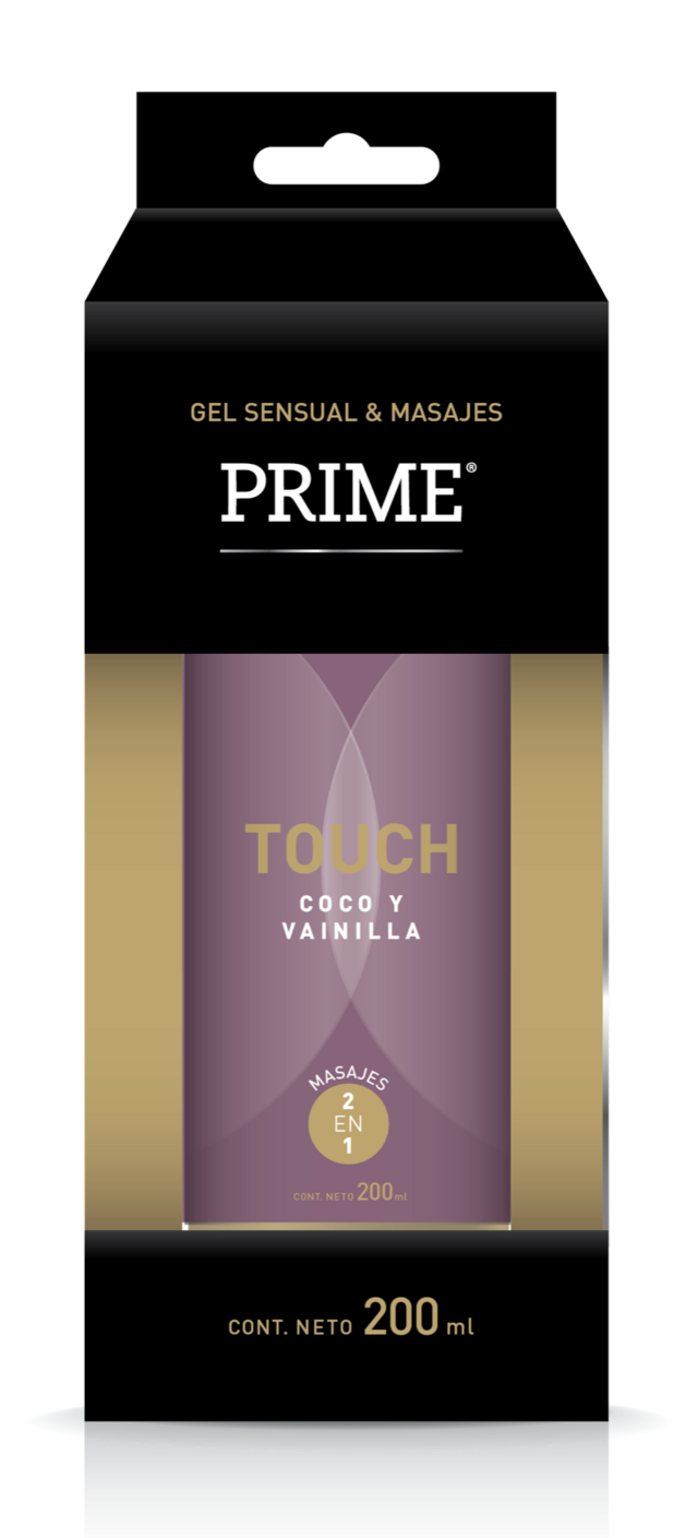 Gel lubricante Prime Touch - Coco y Vainilla - 200ml - Buttman Sexshop en Tucuman