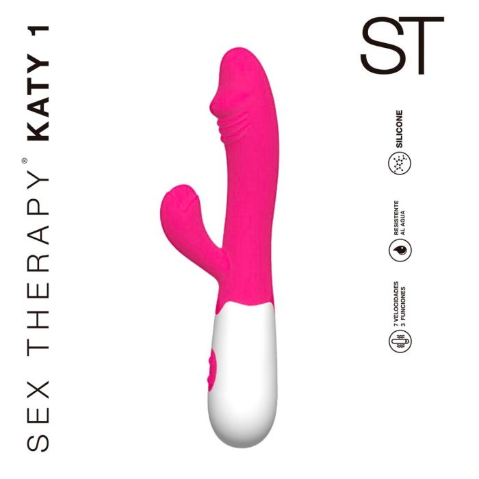 Consolador vibrador doble estimulacion - Katy 1 - ST Toys