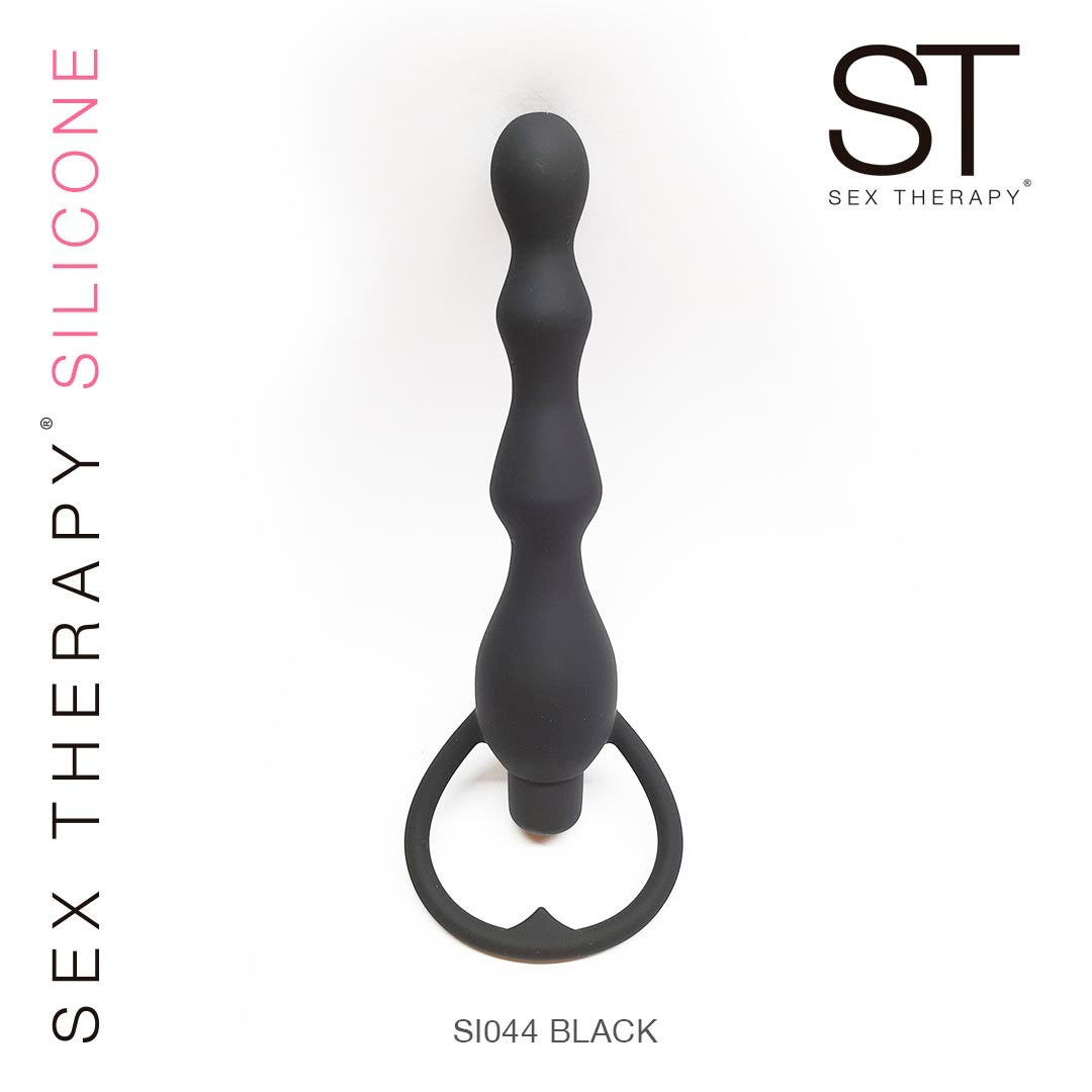 Plug anal Inexpulsable 1 con vibrador -Negro - ST Toys